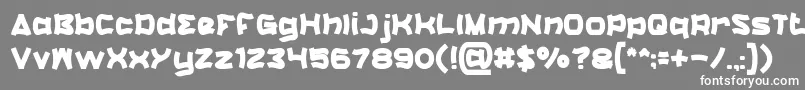 Catalyst Font – White Fonts on Gray Background