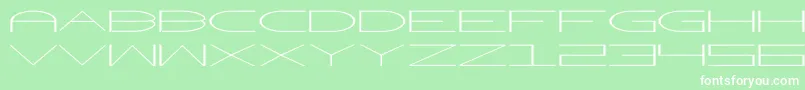 Worldnet Font – White Fonts on Green Background