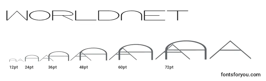 Worldnet Font Sizes