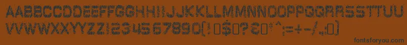 GlazkrakRegular Font – Black Fonts on Brown Background