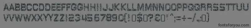 GlazkrakRegular-Schriftart – Schwarze Schriften auf grauem Hintergrund