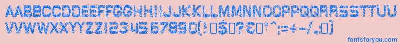 GlazkrakRegular Font – Blue Fonts on Pink Background