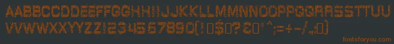 GlazkrakRegular Font – Brown Fonts on Black Background