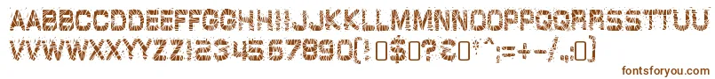 GlazkrakRegular Font – Brown Fonts on White Background