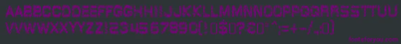 Шрифт GlazkrakRegular – фиолетовые шрифты на чёрном фоне