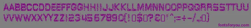 GlazkrakRegular-Schriftart – Violette Schriften auf grauem Hintergrund