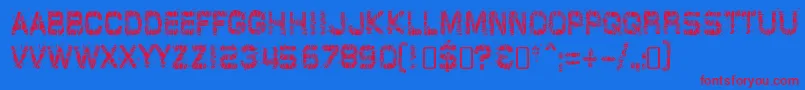 Шрифт GlazkrakRegular – красные шрифты на синем фоне