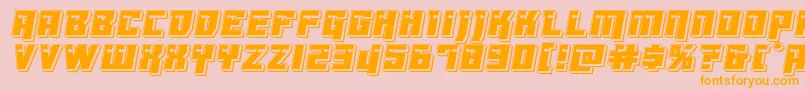 More about Dangerbotpunch Font Dangerbotpunch Font – Orange Fonts on Pink Background