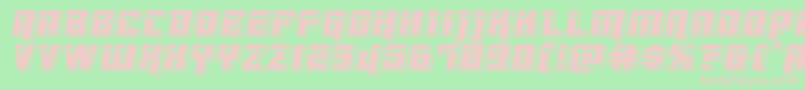 Dangerbotpunch Font – Pink Fonts on Green Background