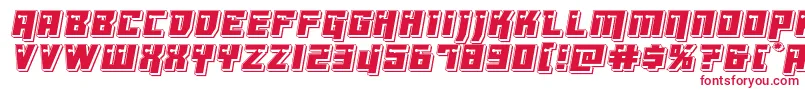 Dangerbotpunch Font – Red Fonts on White Background