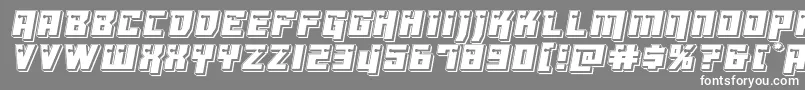 Dangerbotpunch Font – White Fonts on Gray Background