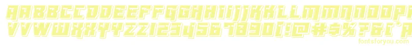 Dangerbotpunch-Schriftart – Gelbe Schriften