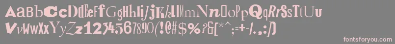 Подробнее о шрифте RansomItalic Шрифт RansomItalic – розовые шрифты на сером фоне