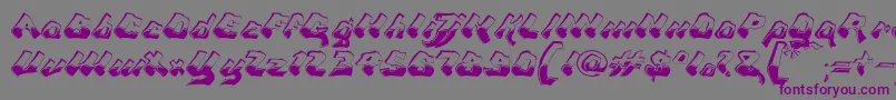 ChromaGhost Font – Purple Fonts on Gray Background