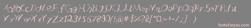 Typooo Font – Pink Fonts on Gray Background