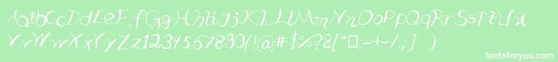 Typooo Font – White Fonts on Green Background