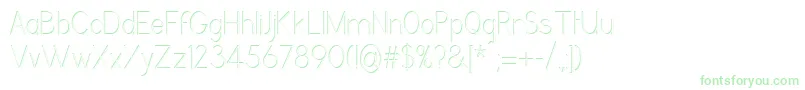 GrutchgroteskshadedCondensedlight Font – Green Fonts on White Background