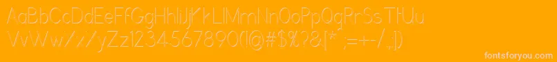 GrutchgroteskshadedCondensedlight Font – Pink Fonts on Orange Background