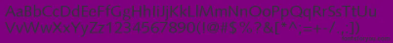 FacileSsi-Schriftart – Schwarze Schriften auf violettem Hintergrund