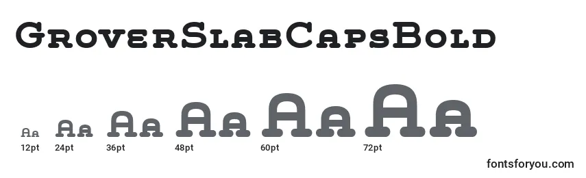 Размеры шрифта GroverSlabCapsBold