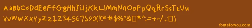 Подробнее о шрифте Thechristopherharvey Шрифт Thechristopherharvey – оранжевые шрифты на коричневом фоне