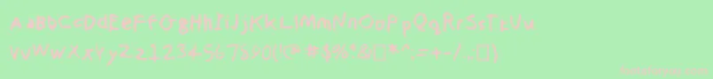 Thechristopherharvey Font – Pink Fonts on Green Background