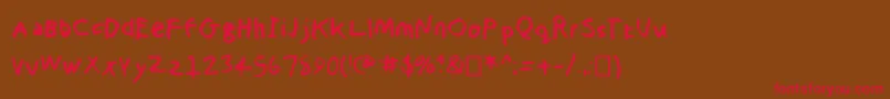 Thechristopherharvey Font – Red Fonts on Brown Background