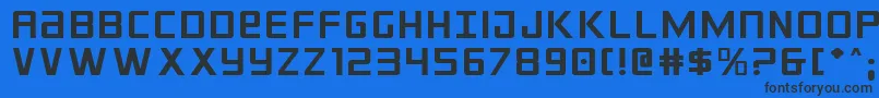 Шрифт Crixusexp – чёрные шрифты на синем фоне