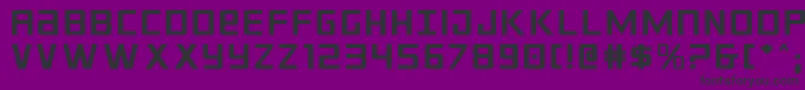 フォントCrixusexp – 紫の背景に黒い文字