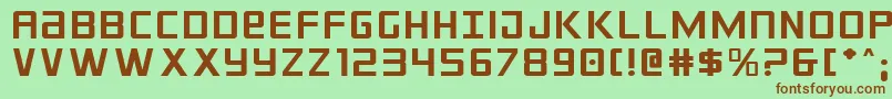 Crixusexp Font – Brown Fonts on Green Background