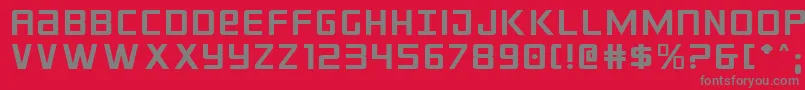 Crixusexp Font – Gray Fonts on Red Background