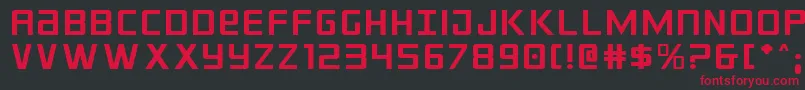 Crixusexp Font – Red Fonts on Black Background