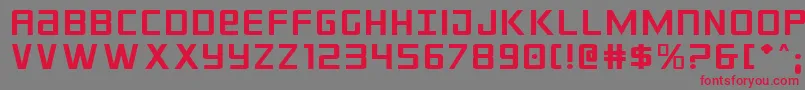 Crixusexp Font – Red Fonts on Gray Background