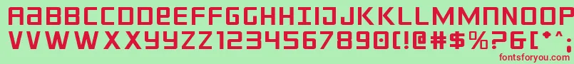 Crixusexp Font – Red Fonts on Green Background