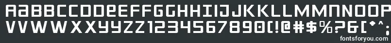 Шрифт Crixusexp – белые шрифты на чёрном фоне