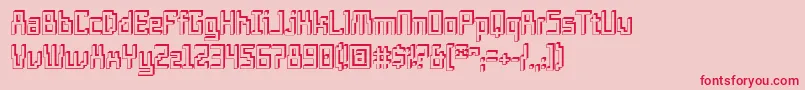 TemploSombra Font – Red Fonts on Pink Background