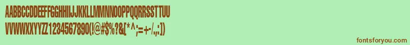 Więcej informacji o czcionce PortisheadDummy Czcionka PortisheadDummy – brązowe czcionki na zielonym tle