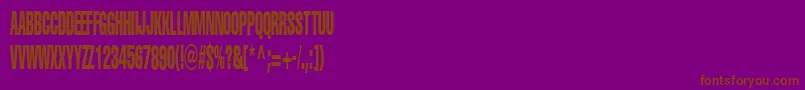PortisheadDummy-fontti – ruskeat fontit violetilla taustalla