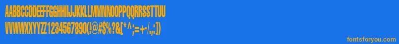 Saiba mais sobre a fonte PortisheadDummy Fonte PortisheadDummy – fontes laranjas em um fundo azul
