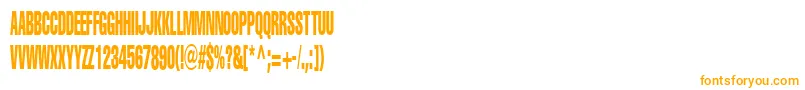 PortisheadDummy-Schriftart – Orangefarbene Schriften
