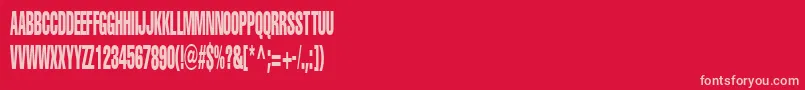 PortisheadDummy-Schriftart – Rosa Schriften auf rotem Hintergrund