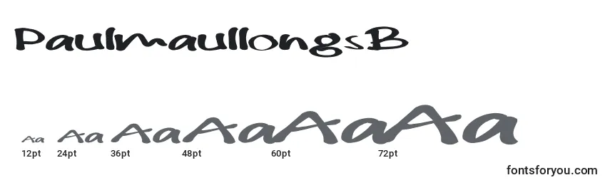 PaulmaullongsB Font Sizes