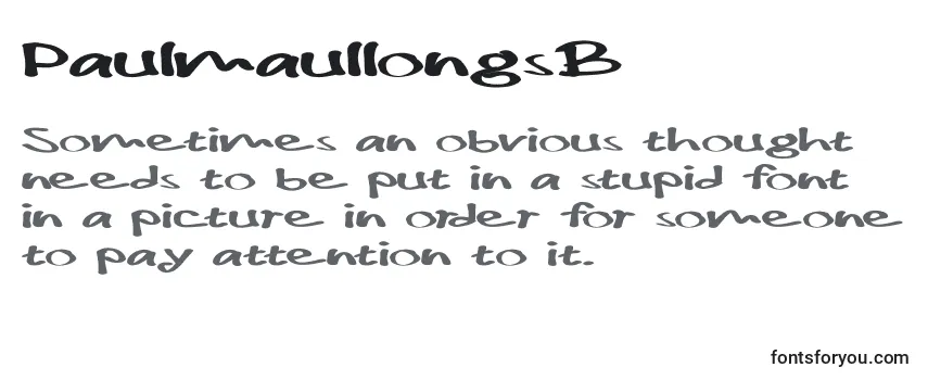 PaulmaullongsB Font
