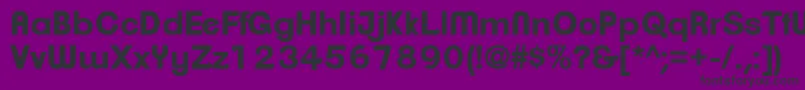 ClementepdamBold Font – Black Fonts on Purple Background