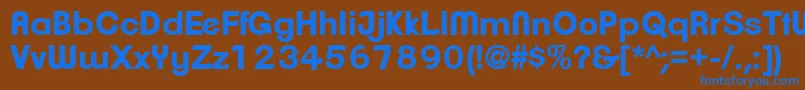 ClementepdamBold Font – Blue Fonts on Brown Background