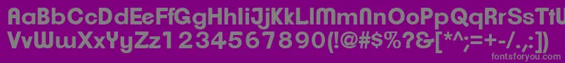 Weitere Informationen zur ClementepdamBold-Schriftart ClementepdamBold-Schriftart – Graue Schriften auf violettem Hintergrund