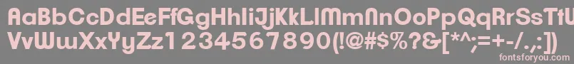 ClementepdamBold Font – Pink Fonts on Gray Background