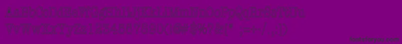 Ashtontellermatic Font – Black Fonts on Purple Background