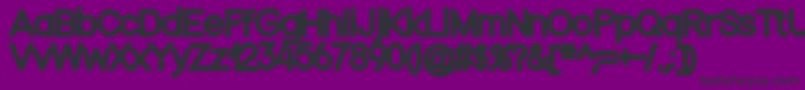 Nordicablack Font – Black Fonts on Purple Background