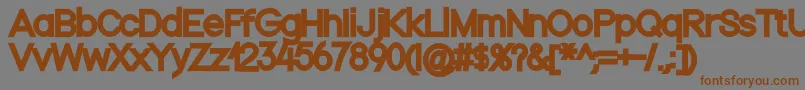 Nordicablack Font – Brown Fonts on Gray Background